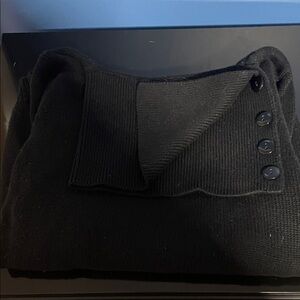 Serengeti Black Cowl Neck Sweater